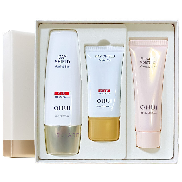 [016] 오휘 오휘 퍼펙트 데이쉴드 선 블랙 / 레드 50ml 선크림 기획세트