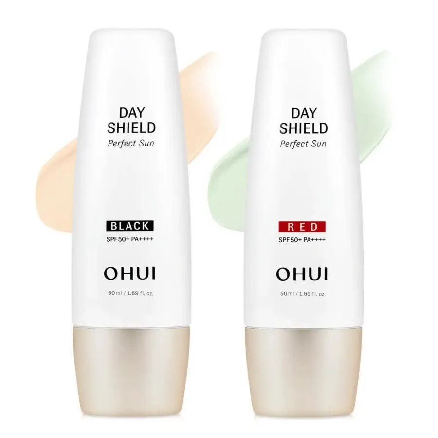 [016] 오휘 오휘 퍼펙트 데이쉴드 선 블랙 / 레드 50ml 선크림 기획세트
