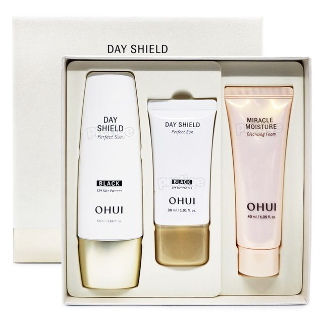 [016] 오휘 오휘 퍼펙트 데이쉴드 선 블랙 / 레드 50ml 선크림 기획세트
