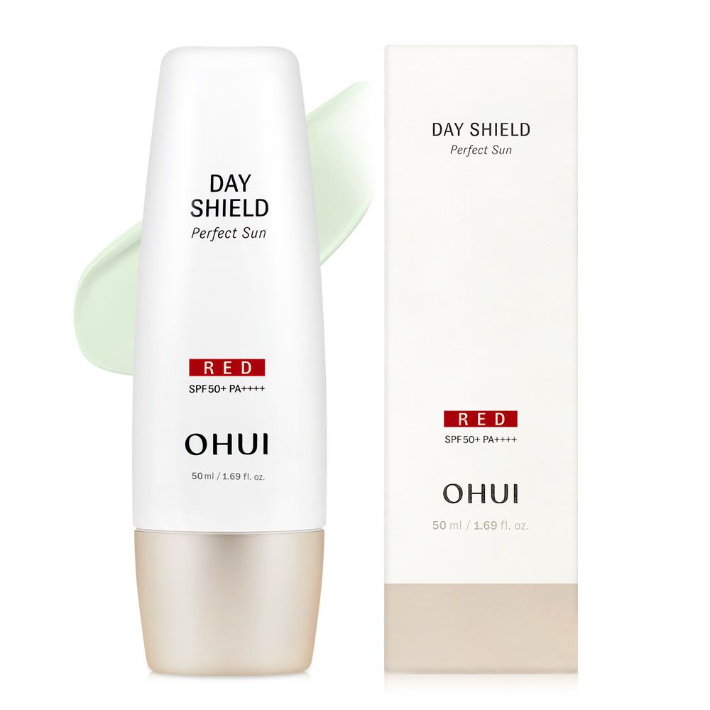 [020] 오휘 데이쉴드 퍼펙트 선  레드 50ml 홍조 커버 선크림