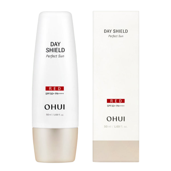 [020] 오휘 데이쉴드 퍼펙트 선  레드 50ml 홍조 커버 선크림